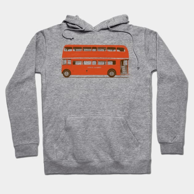 Red London Bus Hoodie by speakerine